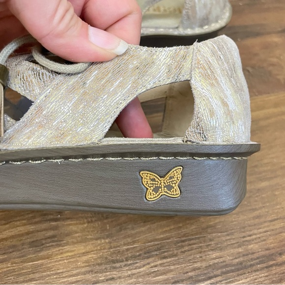 Alegría Sand Valerie Gladiator Lace Up Leather Sandals Size 39/9 - Picture 6 of 12